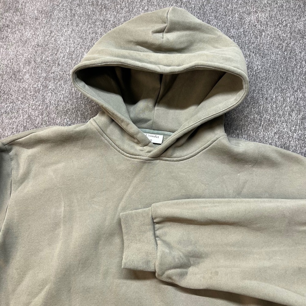 Comfrt Signature Hoodie Mens XL Sage Green Olive Fleece Pullover RN170537